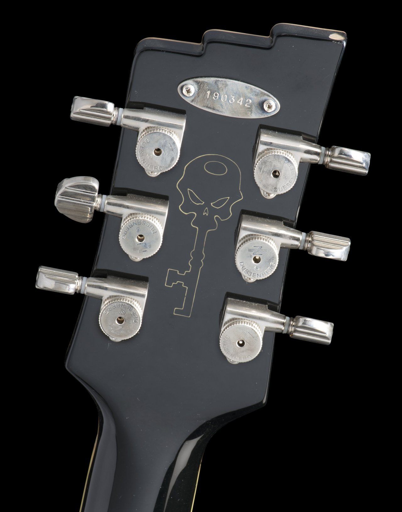 Duesenberg Johnny Depp 签名款琴头背面编号